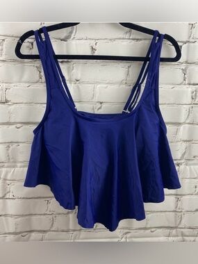 Women’s Flowy Strappy swim Tank Top - Royal Blue